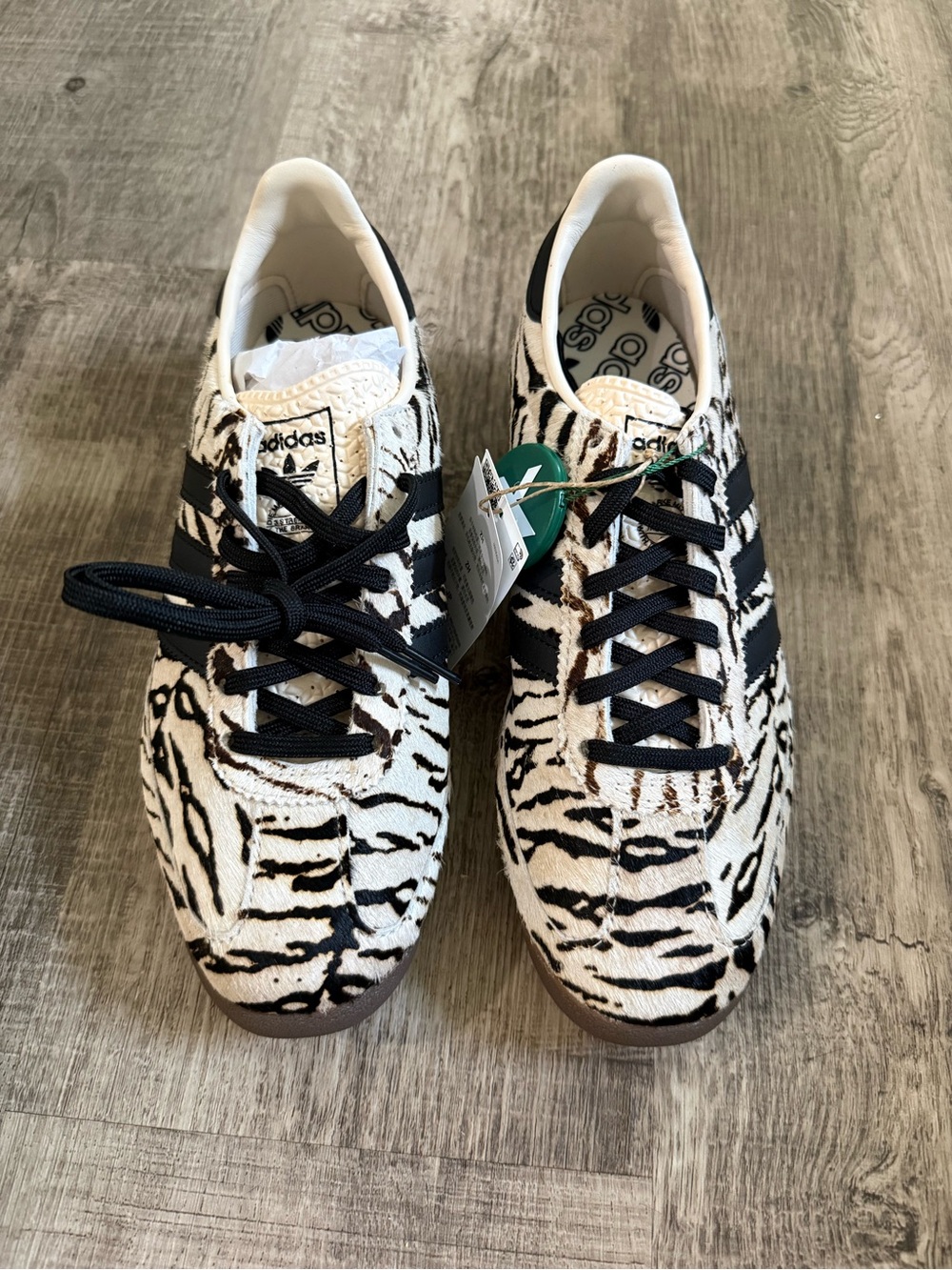 NWT Adidas SL 72 zebra print wonder white/black/scarlet 6.5 - Picture 4 of 8